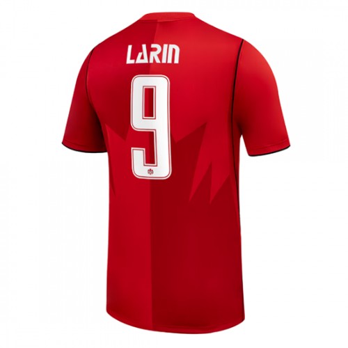 Dres Kanada Cyle Larin #9 Domaci SP 2026 Kratak Rukav